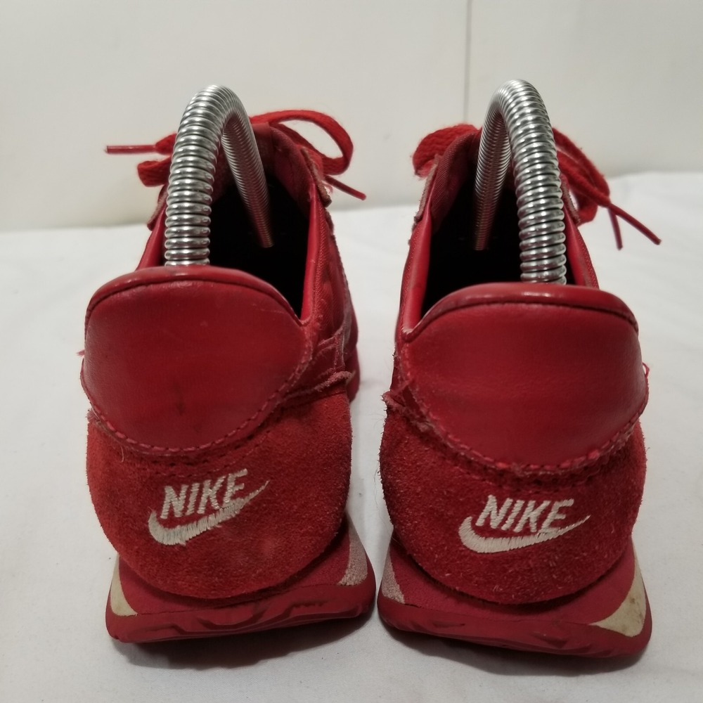 Vintage Nike Cortez Leather RED Suede Size 7.5 Republic Of Korea - Picture 2 of 16
